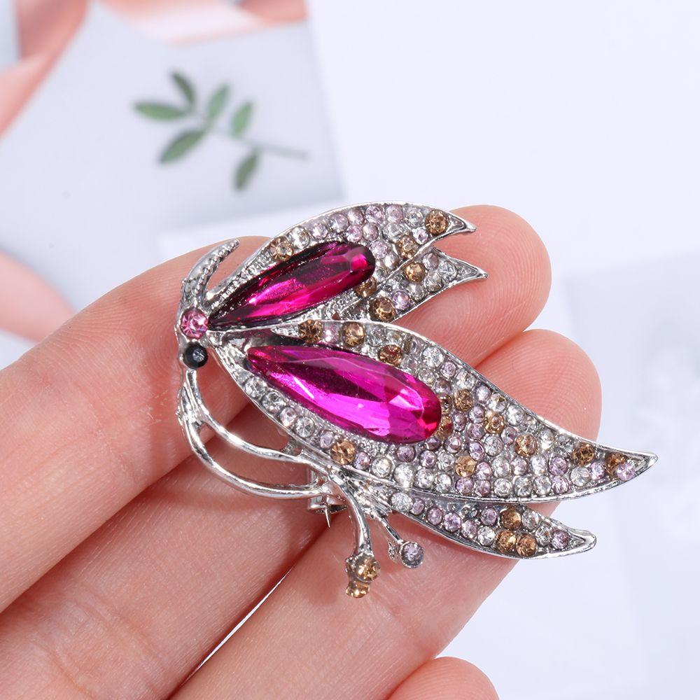 ☆YOLA☆ Korean-Style Pins Fashion Butterfly Brooch Sweater Scarf Wedding Elegant Clothing Accessories Alloy