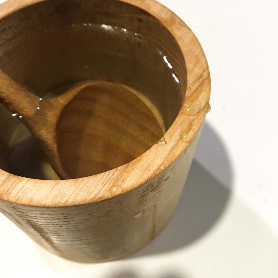 Cốc gỗ/ly gỗ tự nhiên miệng tròn size 8x7cm