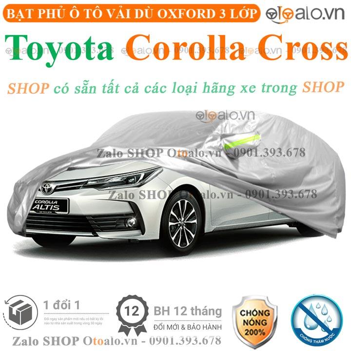 Bạt che phủ xe ô tô Toyota Corolla Altis 3 lớp cao cấp