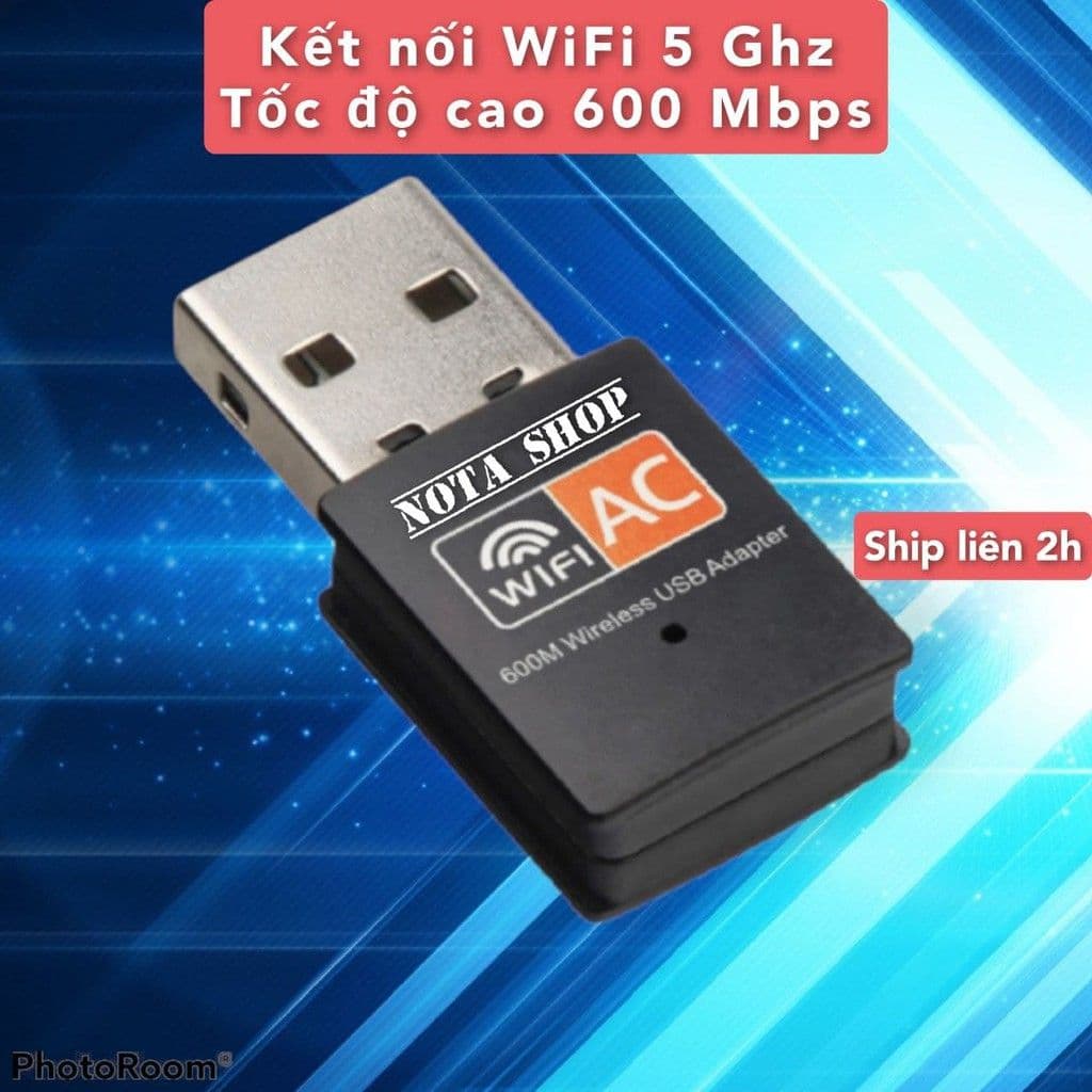 [CÓ SẴN] Thiết bị kết nối, thu WiFi mini USB 2.0, tốc độ 150Mbps, từ 600Mbps trở lên sẽ bắt được 5Ghz