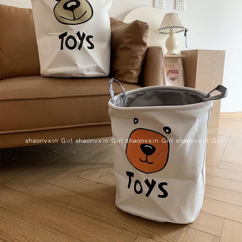 Giỏ đựng đồ giặt có hai quai cầm chống thấm nước thiết kế dễ thương tiện dụng