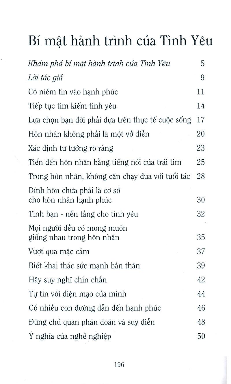 Bí Mật Hành Trình Tình Yêu
