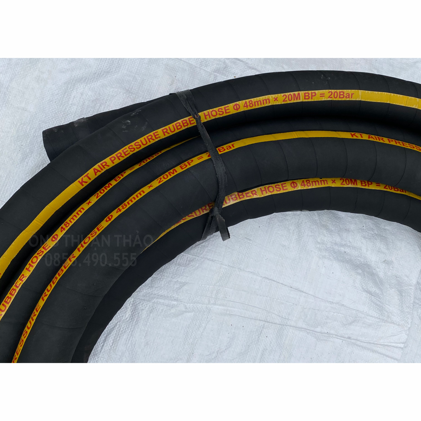 Ống Ống Cao Su Bố Vải Phi 48mm 10Bar cuộn 20mét - Hàng Nhập Khẩu - Ống Thuận Thảo