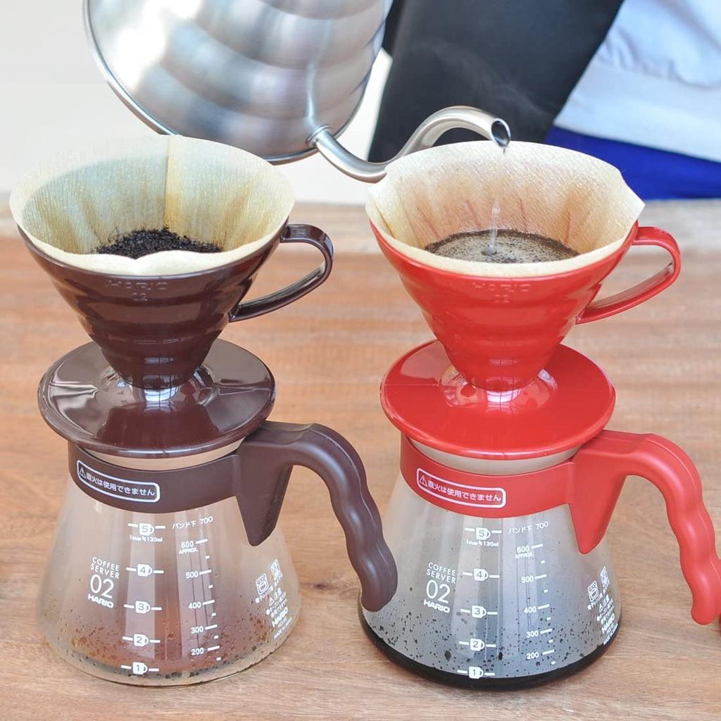 Bộ pha cà phê Pour Over Hario VCSD-02R 700ml – Made in Japan