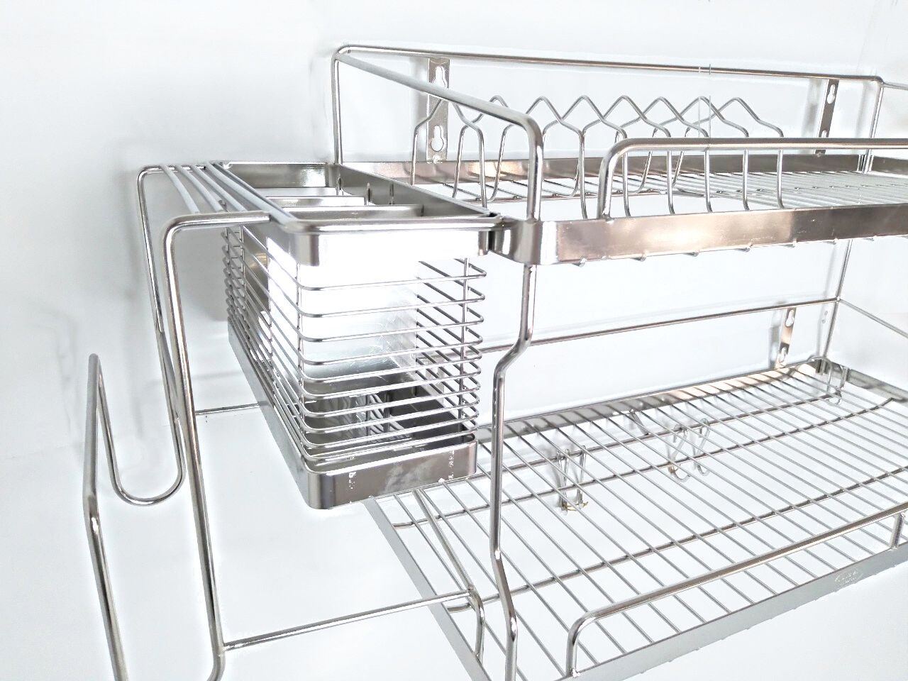 Kệ treo đa năng INOX304 cao cấp 100%, nội thất gia dụng phòng bếp tiện lợi, kệ treo 4 trong 1, đủ loại kích thước cm