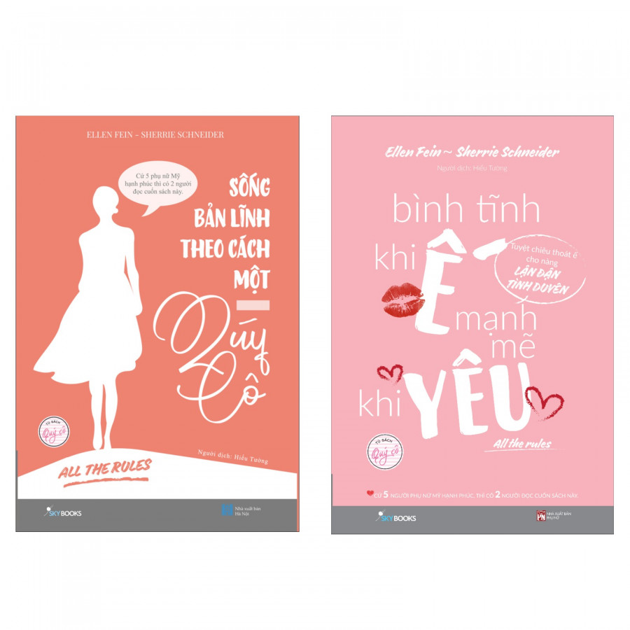 Combo All The Rules Sống Bản Lĩnh Theo Cách Một Quý Cô + Bình Tĩnh Khi Ế, Mạnh Mẽ Khi Yêu (Tặng kèm Bookmark)