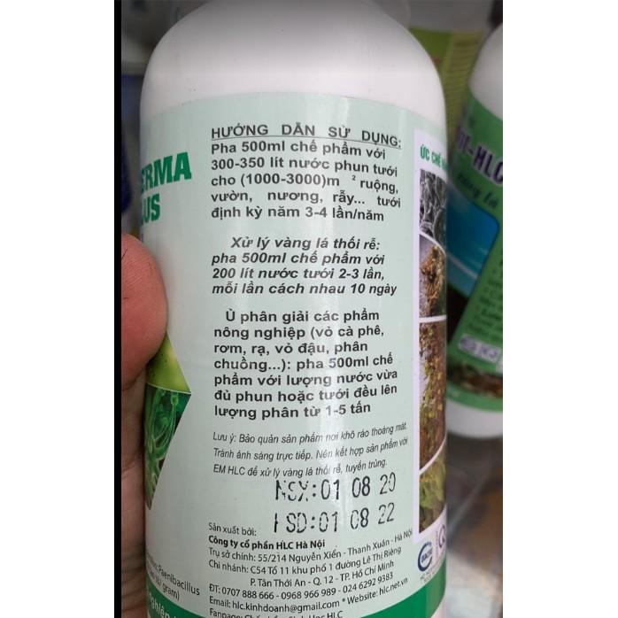 Nấm đối kháng Trichoderma Bacillus chai 500ml