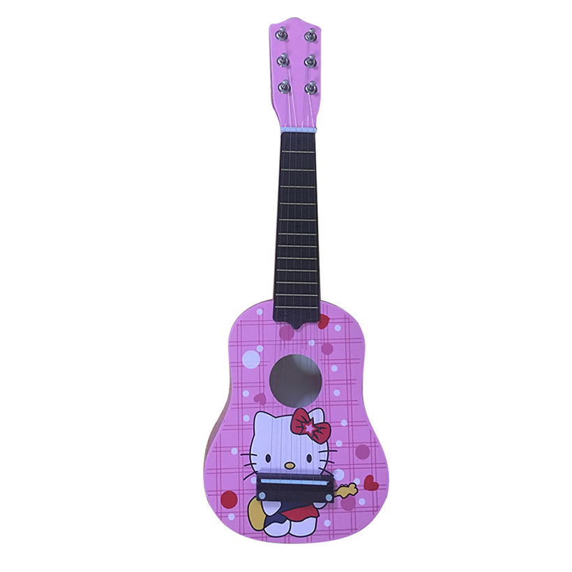 Đàn Ukulele Soprano 6 Dây Họa Tiết Hồng