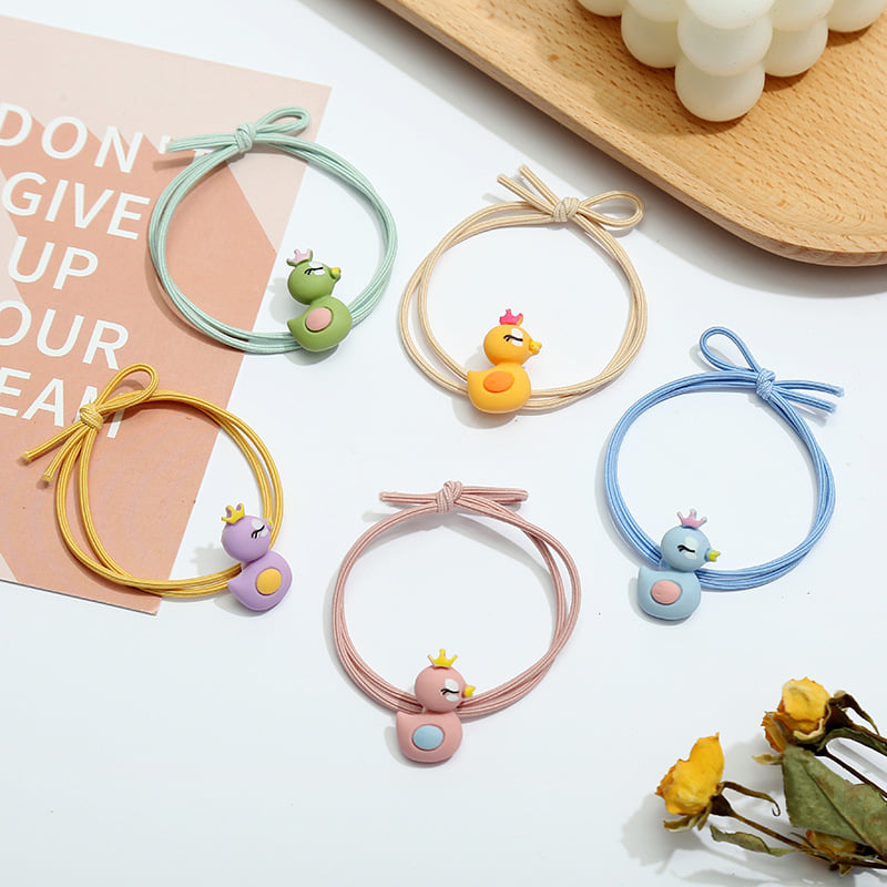 Dây cột tóc đáng yêu cho bé gái + tặng 1 vong happy