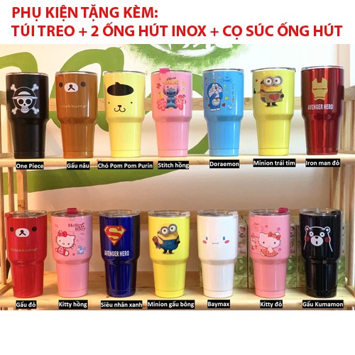LY GIỮ NHIỆT THÁI LAN 900ML TẶNG KÈM TÚI VÀ ỐNG HÚT