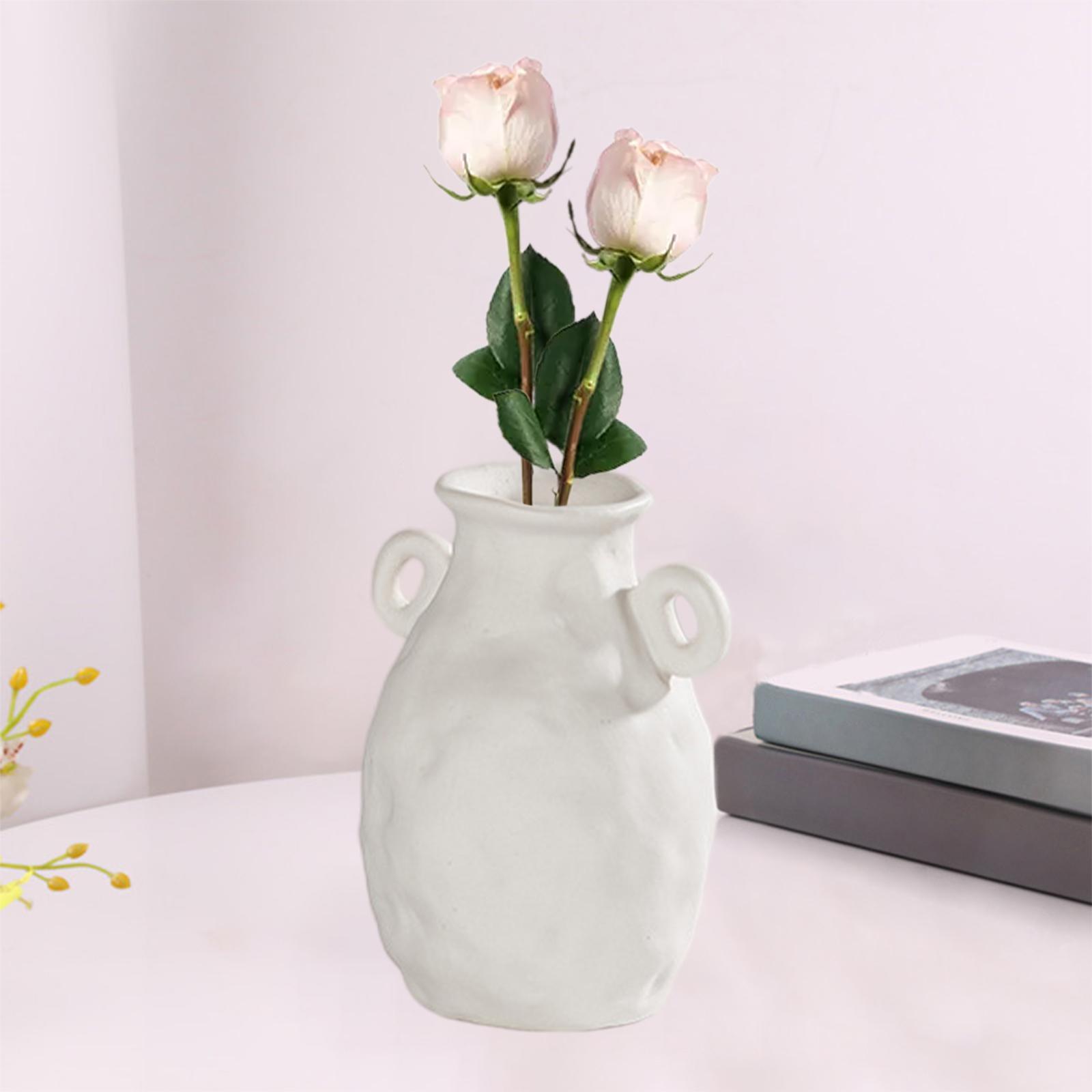 Modern White Dried Flower Vase for Home Bedroom Decoration