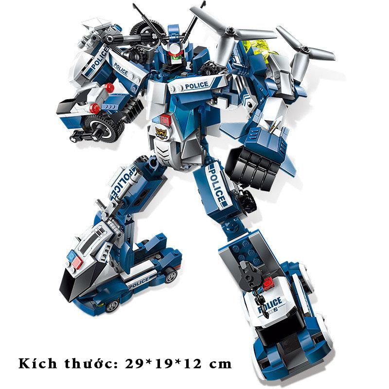 Đồ Chơi Lắp Ráp Trẻ Em -ROBO POLICE Cao 29 cm - Bằng nhựa ABS an toàn