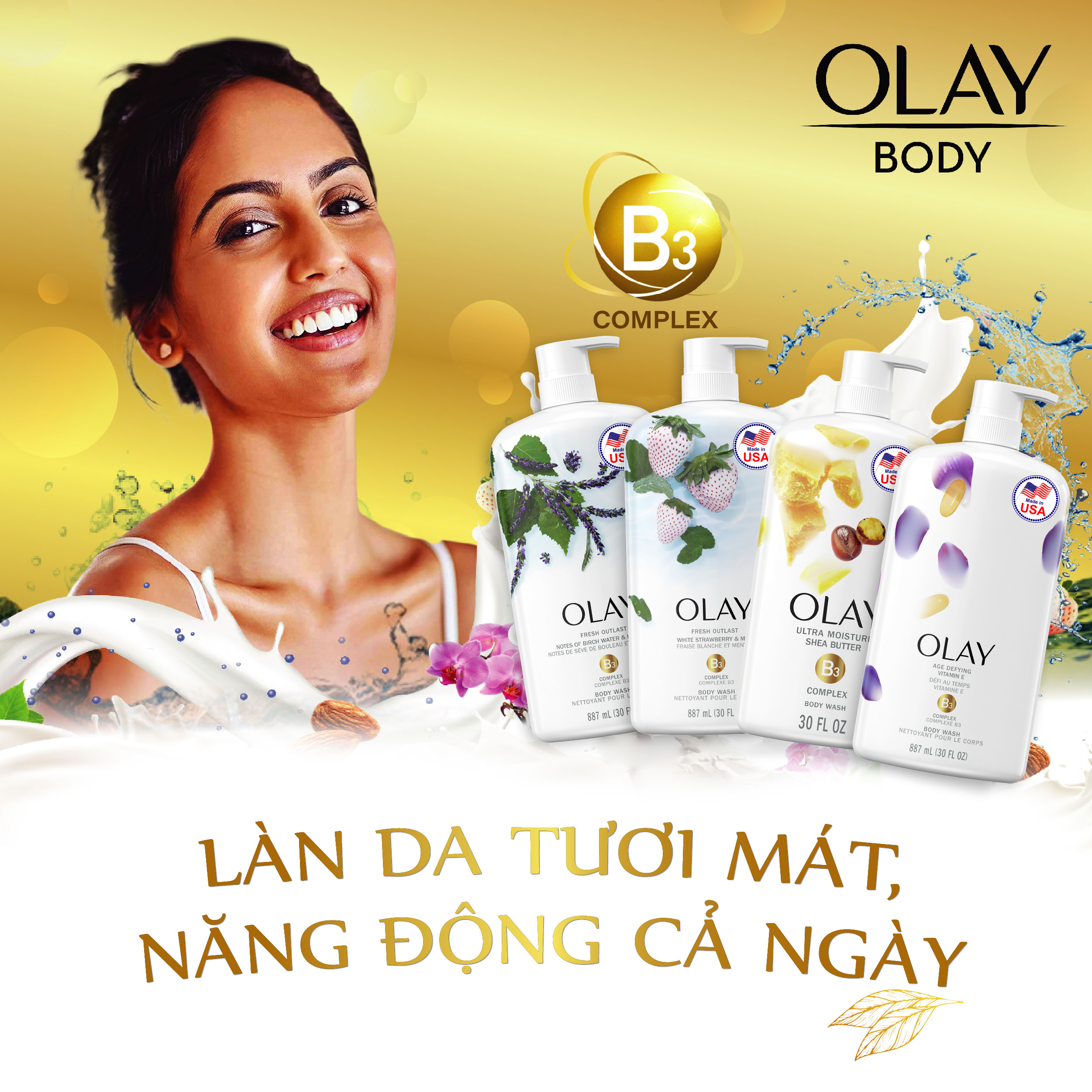 Sữa tắm Olay Body Wash 887ml