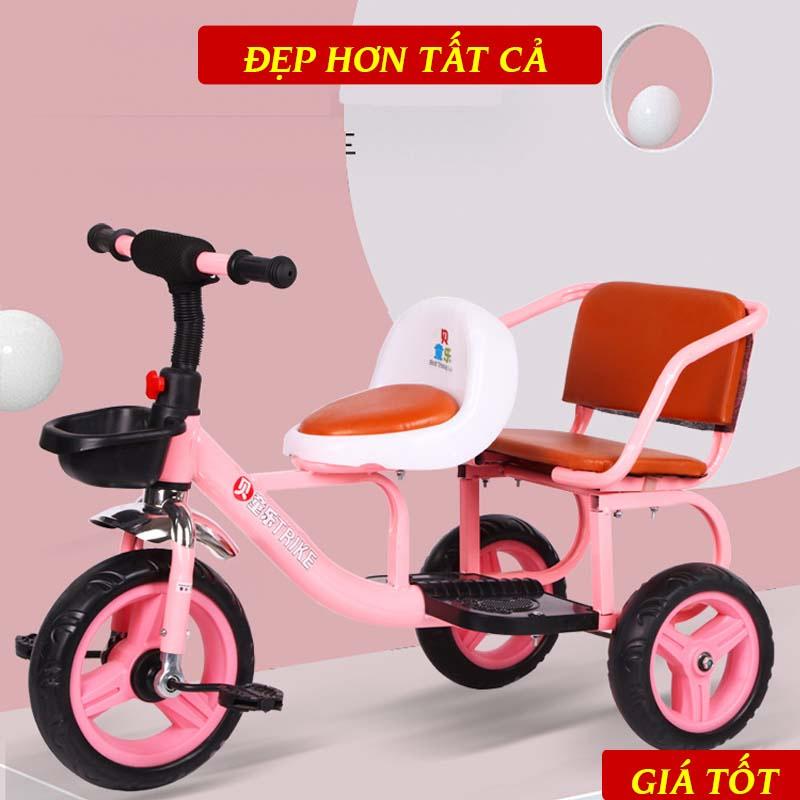 Xe Đạp Xích Lô Cho Bé 2 Chỗ Ngồi Phù Hợp Cho Trẻ Từ 2 Đến 5 Tuổi Siêu Dễ Thương, Chắc Chắn, An Toàn