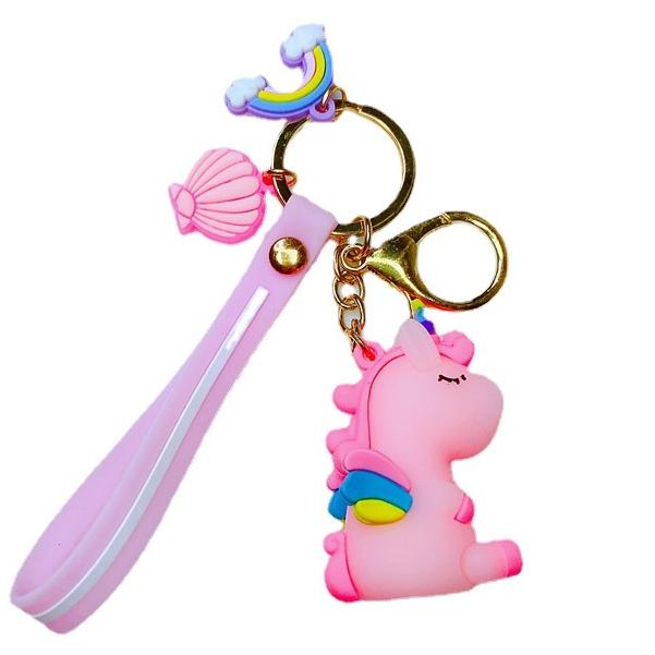 Móc khóa kỳ lân unicorn cao cấp đẹp cute hình thú dễ thương phụ kiện túi xách MK1 - Rockcow