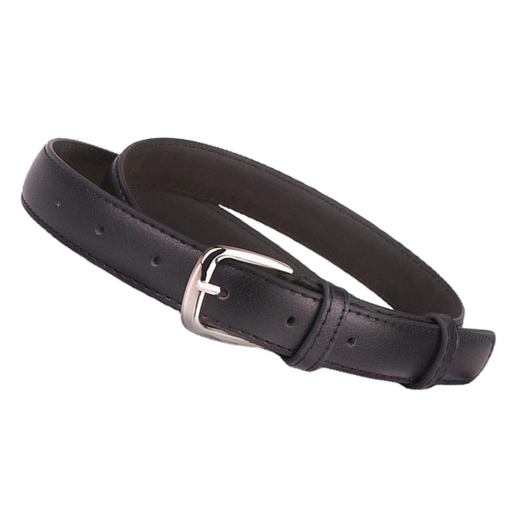Womens Fashion Casual Belt PU Leather Waist Belt Single Prong Buckle Belt