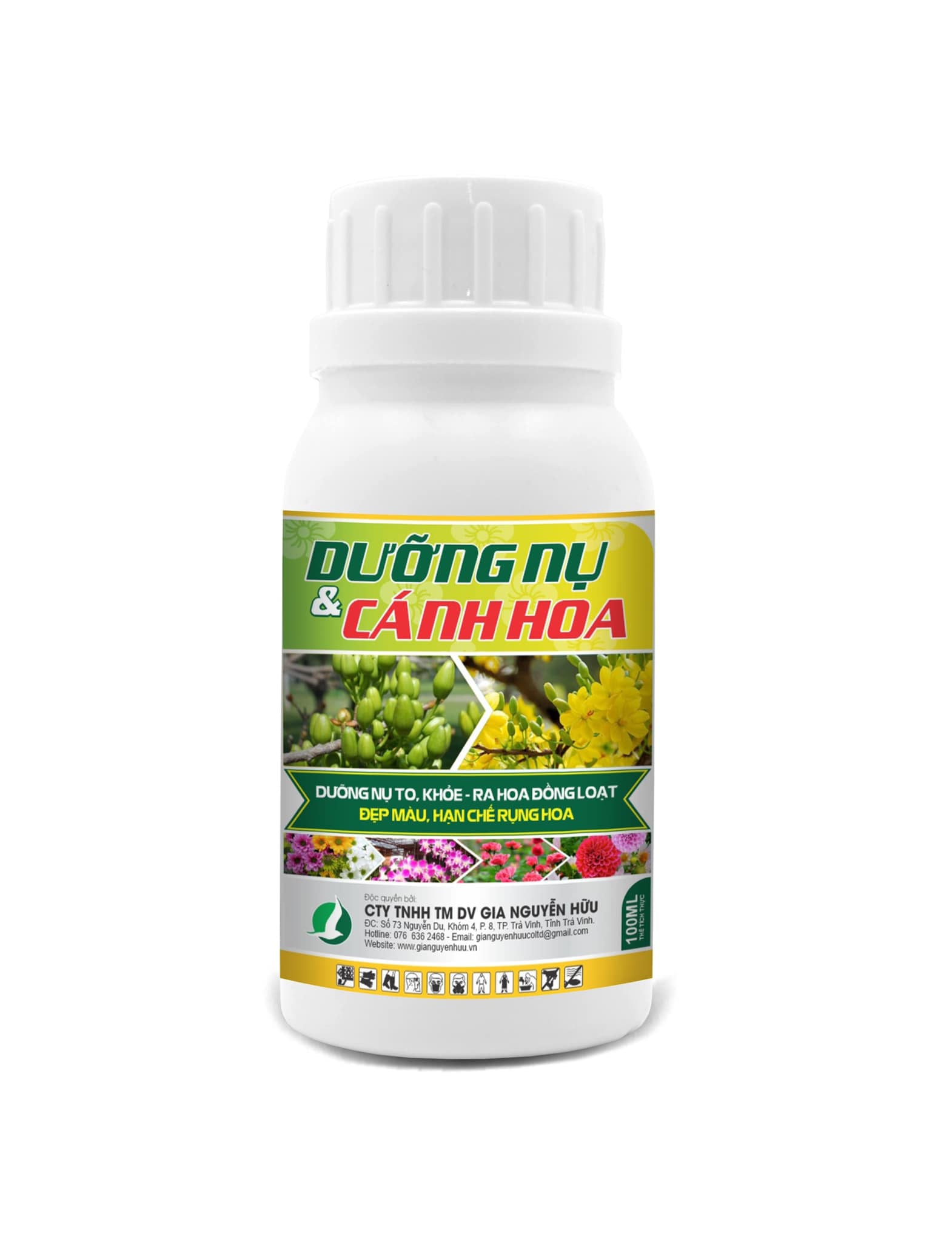 PHÂN BÓN LÁ DƯỠNG NỤ HOA VÀ CÁNH HOA, GIÚP HOA LÂU TÀN, NỞ LÂU, LÊN MÀU ĐẸP - CHAI 100ML