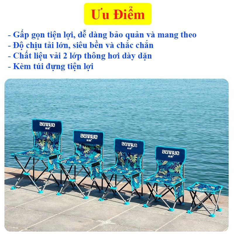 Ghế Xếp, Ghế Câu Cá Hạ Bích gấp gọn mini bỏ túi dễ dàng mang đi du lịch , dã ngoại KK-7