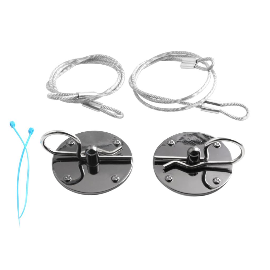 Aluminum Alloy Racing Auto Car Bonnet Plus Flush Hood Latch Pin Kit