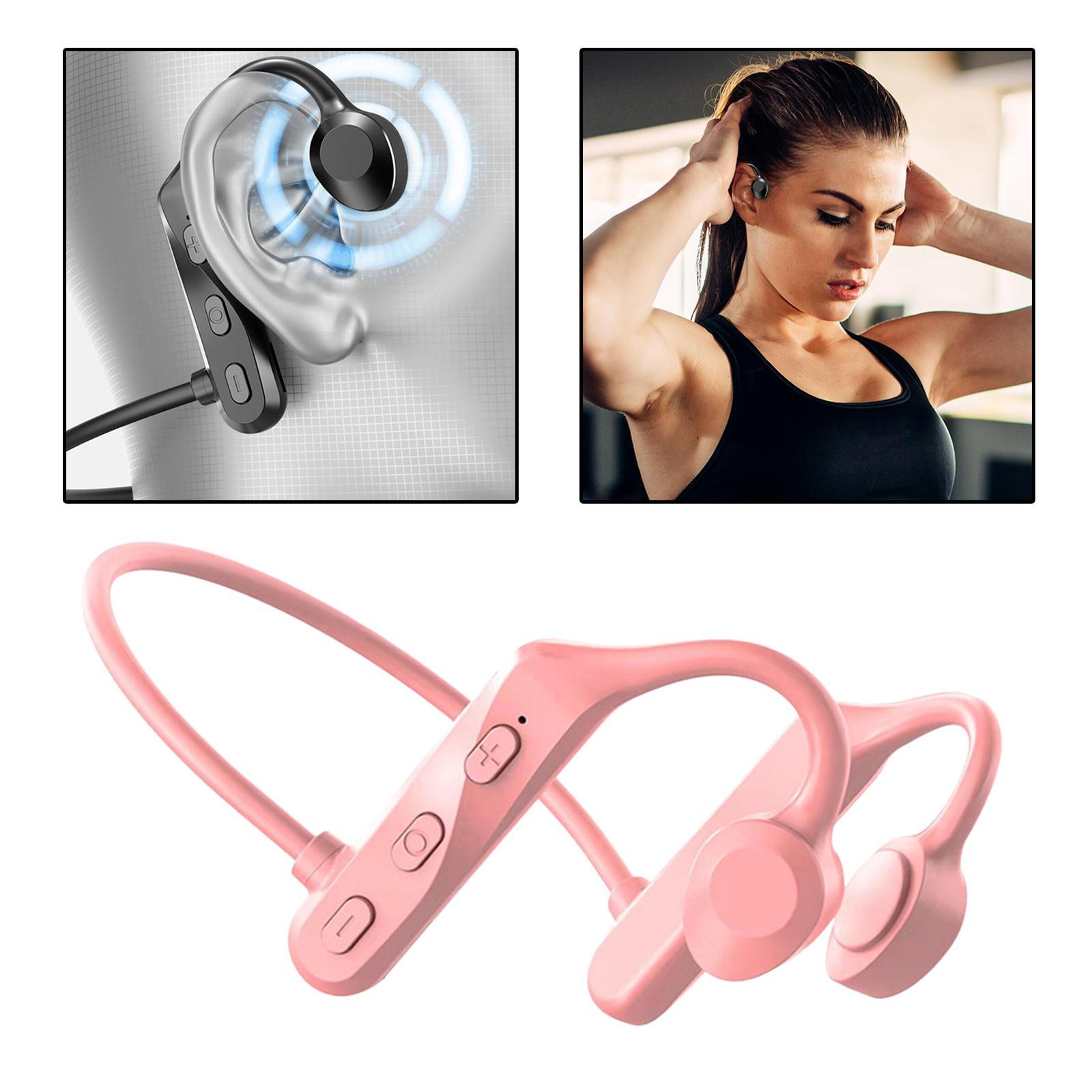 2x Bone Conduction Headphones Waterproof Driving Bluetooth Headset