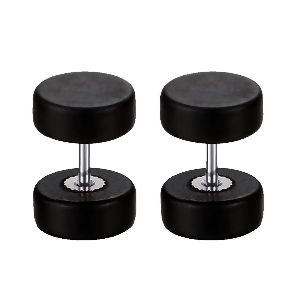 2 pairs Wooden Earrings Mens Womens Stud Earrings Ear Piercing Plugs Tunnels