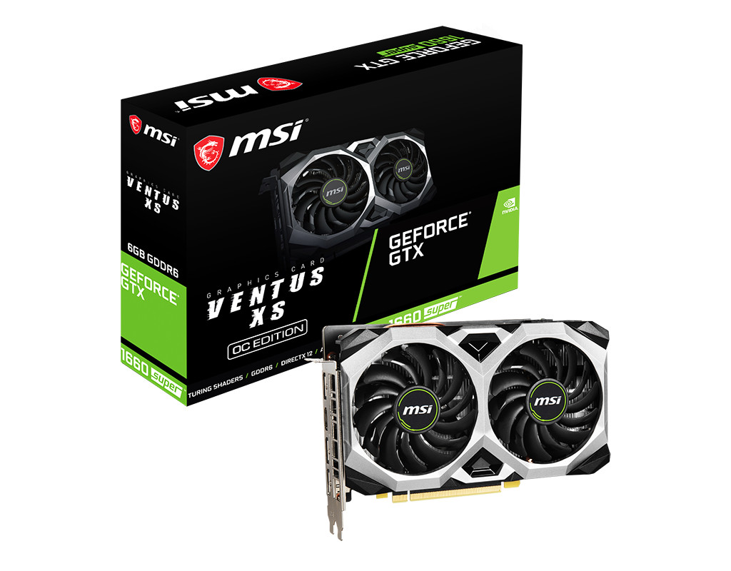 Card Đồ Họa VGA MSI Geforce GTX 1660 SUPER VENTUS XS OC 6GB GDDR6 - Hàng Chính Hãng