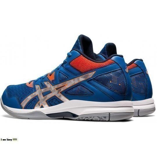 GIÀY BÓNG CHUYỀN ASICS GEL TASK 2 MT (XANH CAM) - CHÍNH HÃNG