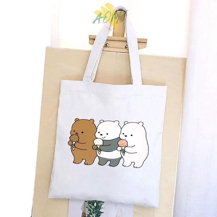 TÚI VẢI LOVE ĐEO VAI TOTE CANVAS BAG CÓ KHÓA KÉO SIZE LỚN 33x38cm PHONG CÁCH CÁ TÍNH HOT TREND AO 3158 S