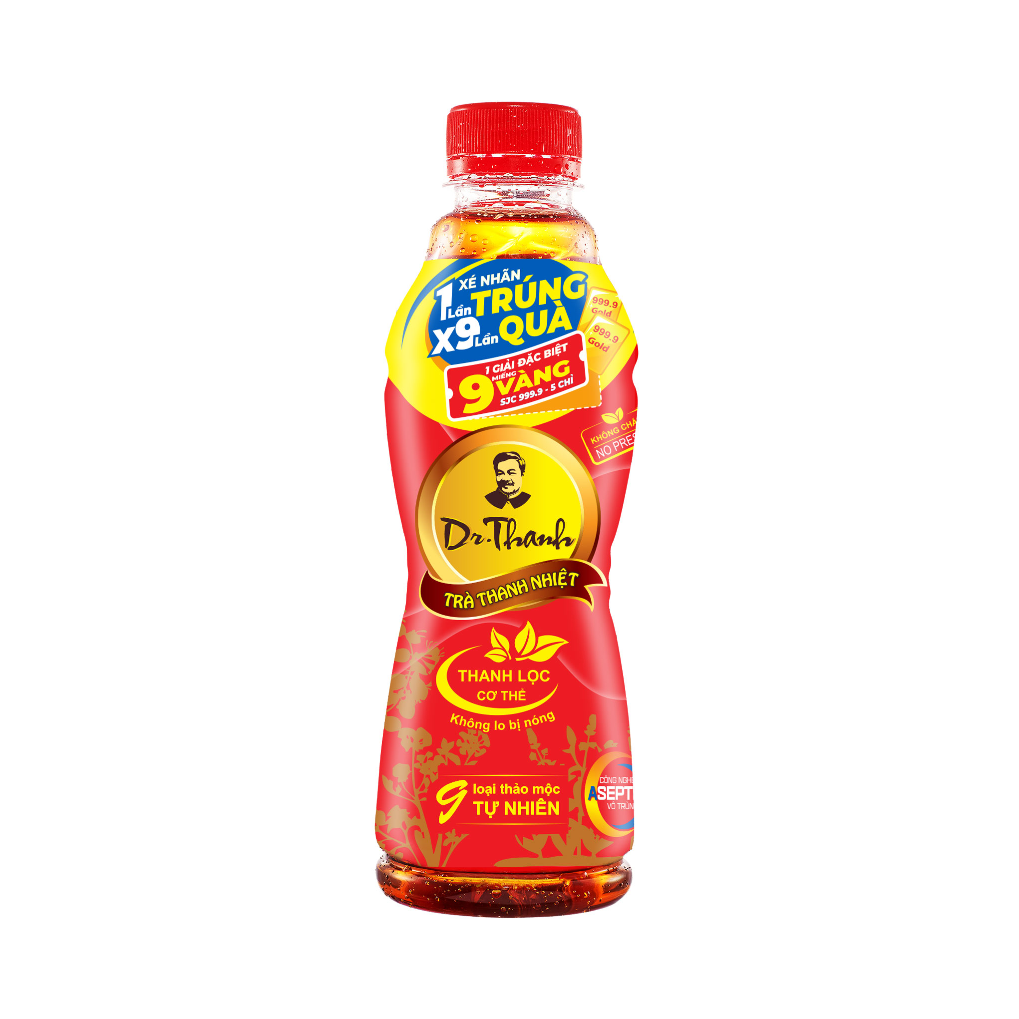 Thùng 24 chai Trà Thanh Nhiệt Dr Thanh chai PET 330 ml