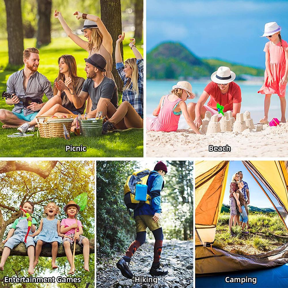 Quá Khổ Bỏ Túi Bãi Biển Chăn Chống Nước Cát Tự Do Đi Dã Ngoại Cắm Trại Thảm Lớn Di Động Miếng Lót Nhẹ Size Lớn Ngoài Trời Giường