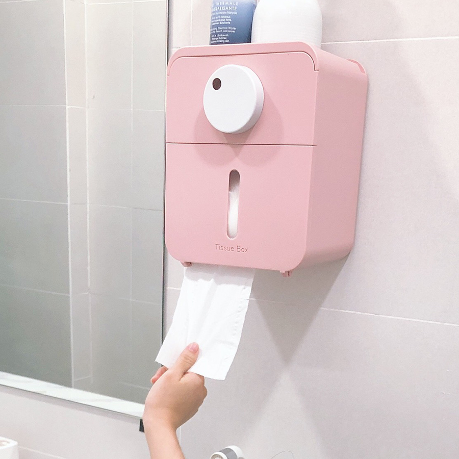 Hộp Đựng Khăn Giấy Treo Tường cho Nhà Bếp / Toilet chống nước cao cấp sang trọng-Tissue box