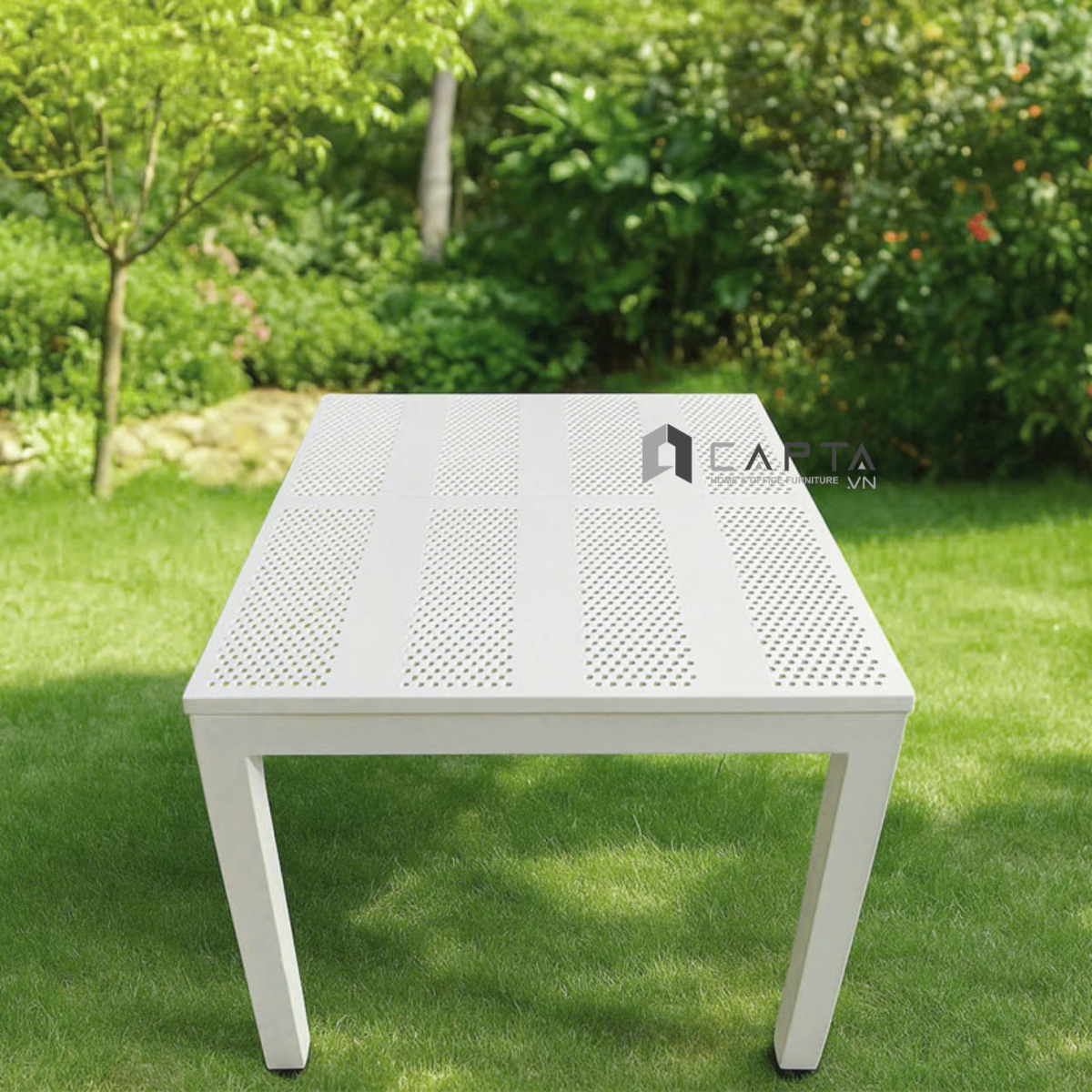 Bàn ăn nhựa ngoài trời TN10001-08S Nội thất Capta