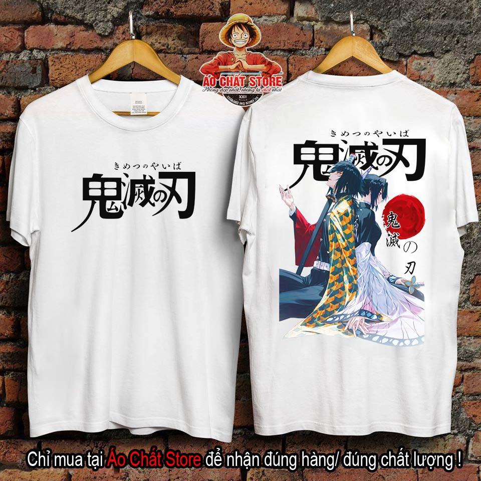 (SIÊU PHẨM) Áo Tomioka Giyuu x Shinobu Cực Đẹp - Áo Phông Kimetsu no Yaiba Giyuu Tshirt KY12