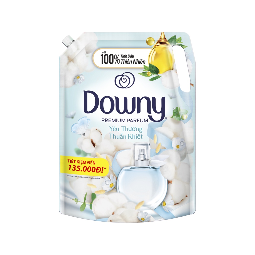 Nước xả vải Downy Yêu thương thuần khiết túi 2.2 lít