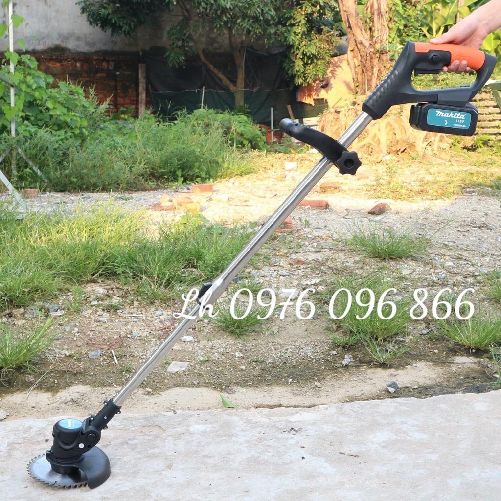 MÁY CẮT CỎ CHẠY PIN MAKITA,TẶNG KÈM 8 LƯỠI CẮT,TẶNG KÈM 2 PIN