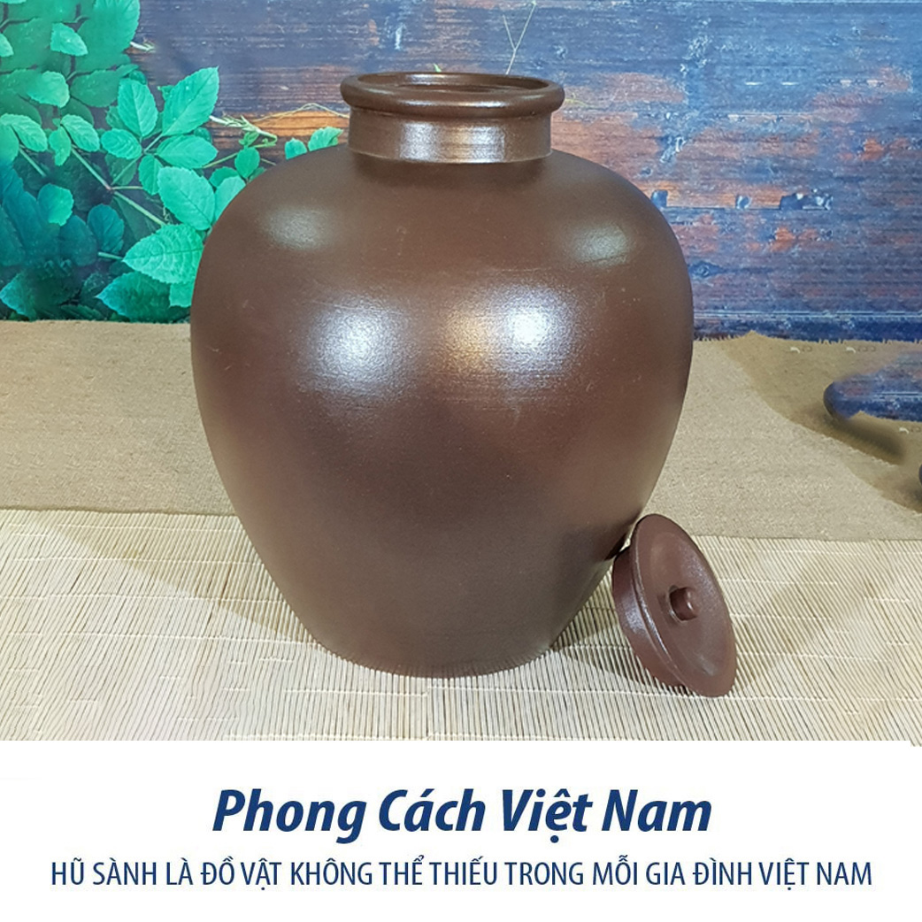 Chum Sành Ngâm Rươu Mẫu Trơn Gốm Sứ Bat Trang