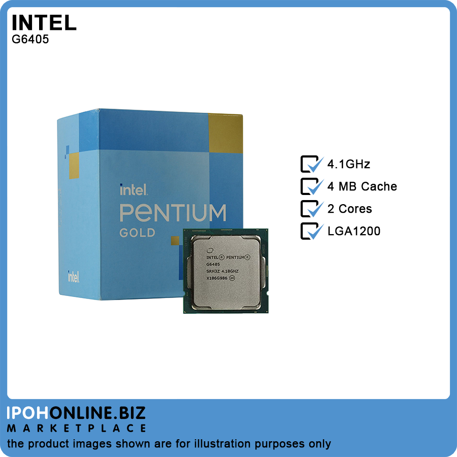 Bộ Vi Xử Lý CPU Intel Pentium G6405 Full Box - Hàng Chính Hãng