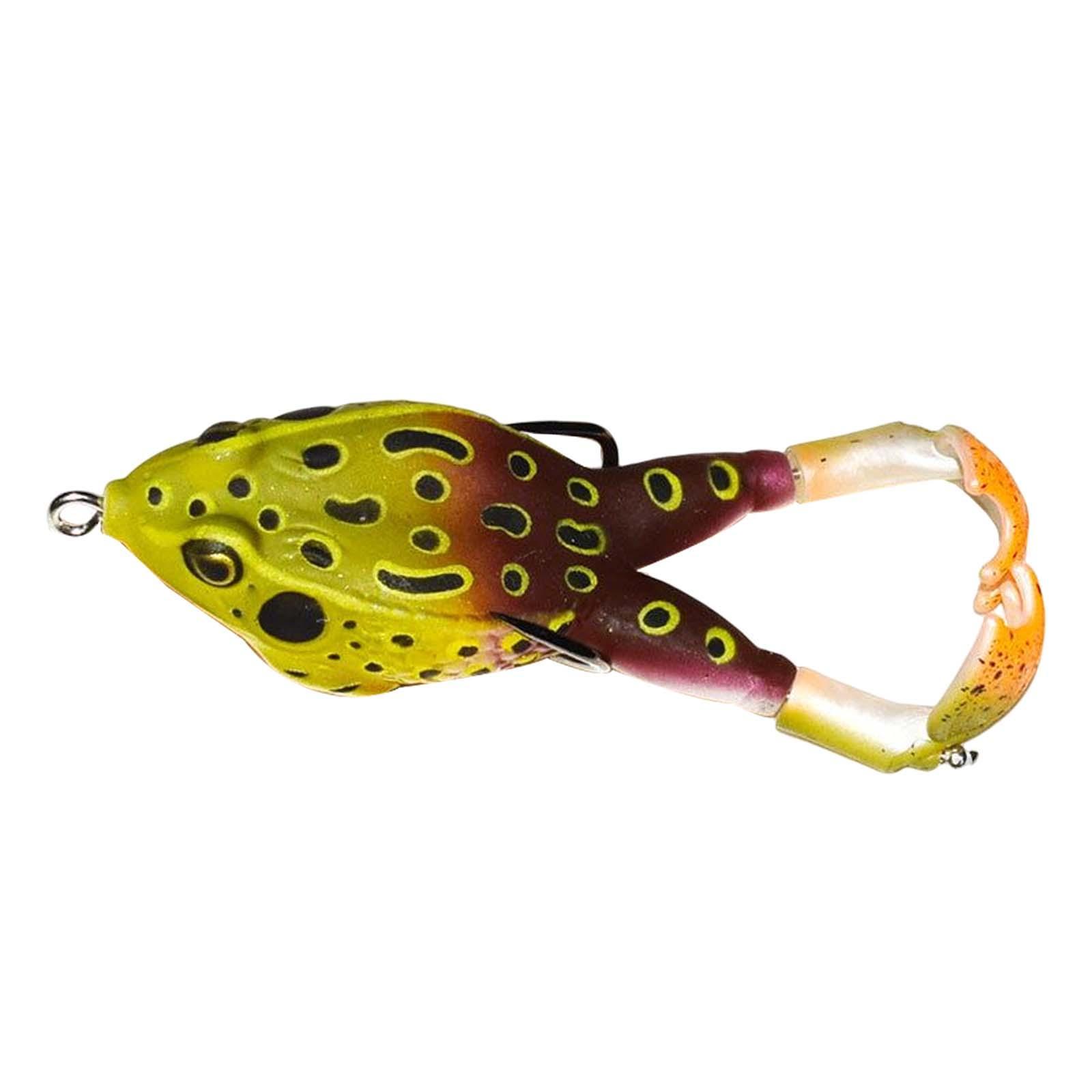 Frog Soft Silicone Baits Shad Fishing Lures Fishing Tackle, Artificial Prop Trolling Lure, Fishing Frog Lures Jigging for Trout Pike Accessory