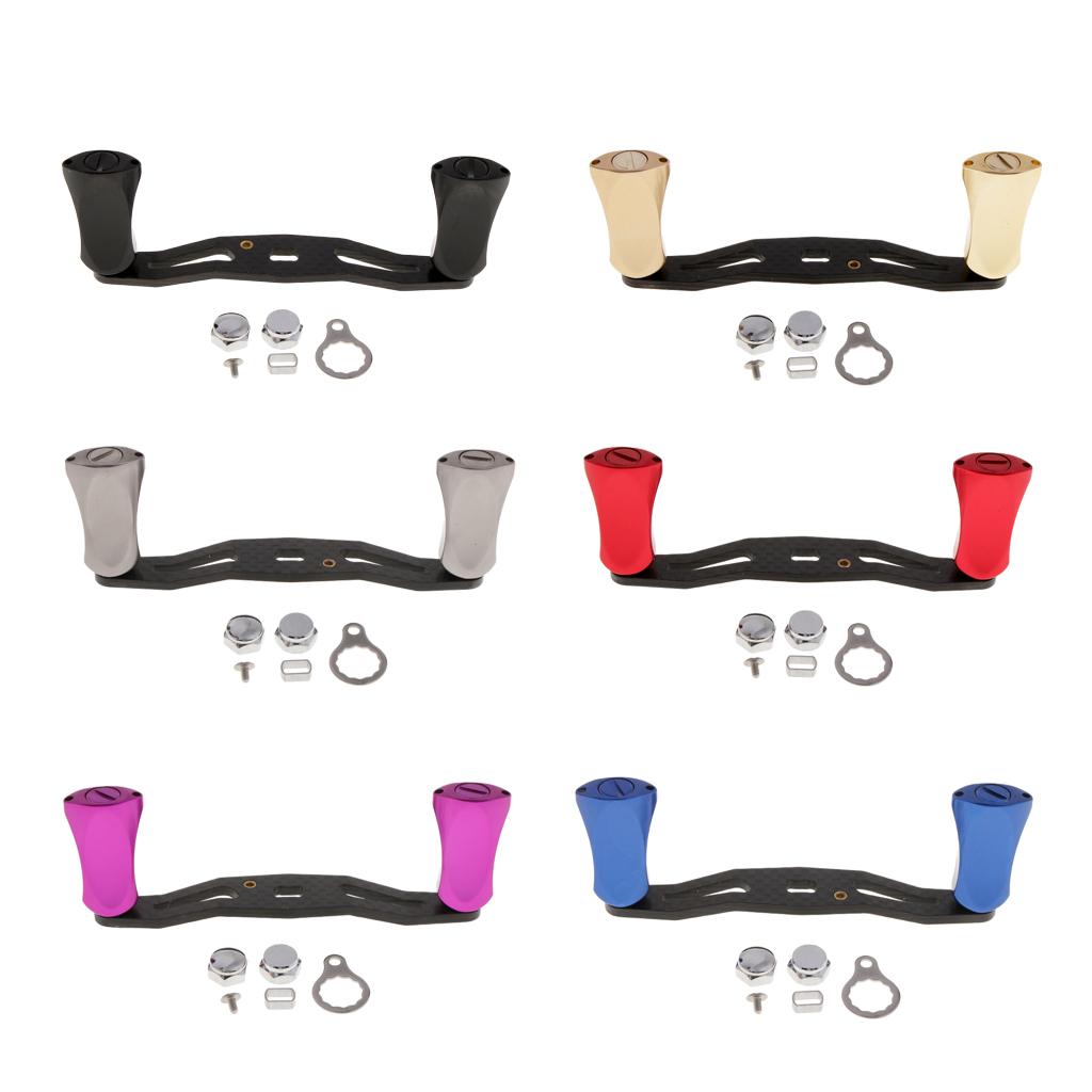 Carbon Fiber Fishing Reel Handle Aluminium Alloy Knob for Baitcasting