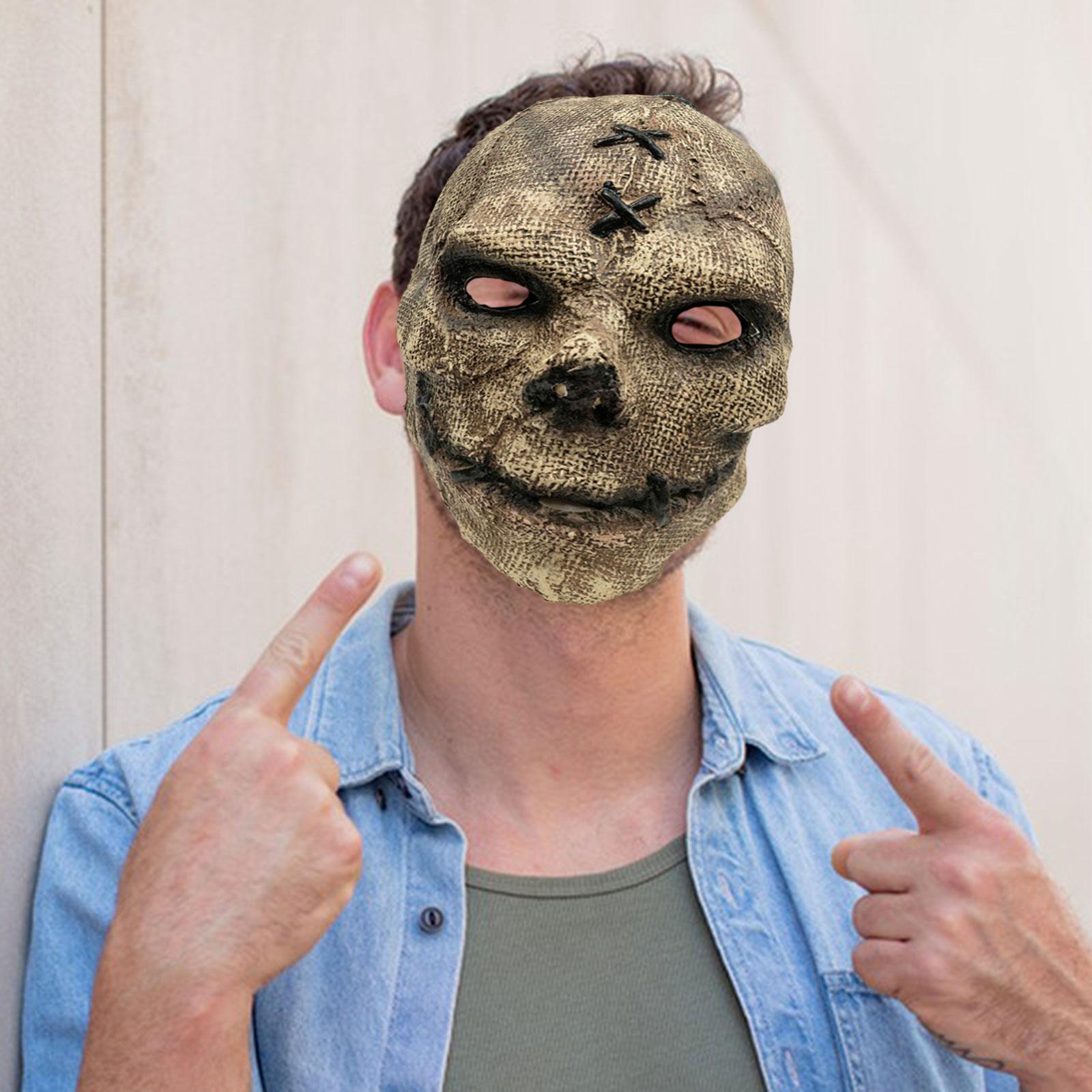 Full Head Skull Ghastly Creepy Cosplay Props for Dress Costume Festival