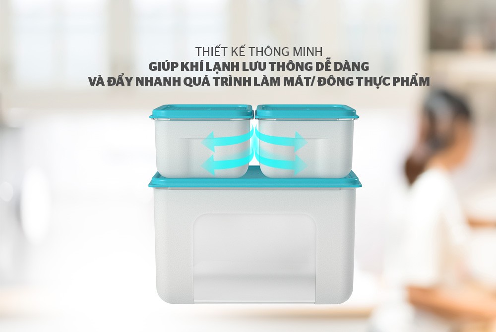 BỘ 3 HỘP BẢO QUẢN THỰC PHẨM SUNHOUSE BIOZONE KB-ST3P01