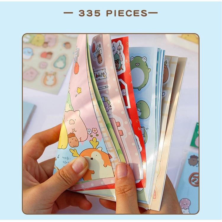 Sổ Tay Sticker 335 Nhãn Dán Trang Trí Nhật Ký Kế Hoạch Kawaii Nhật Bản Mẫu 2