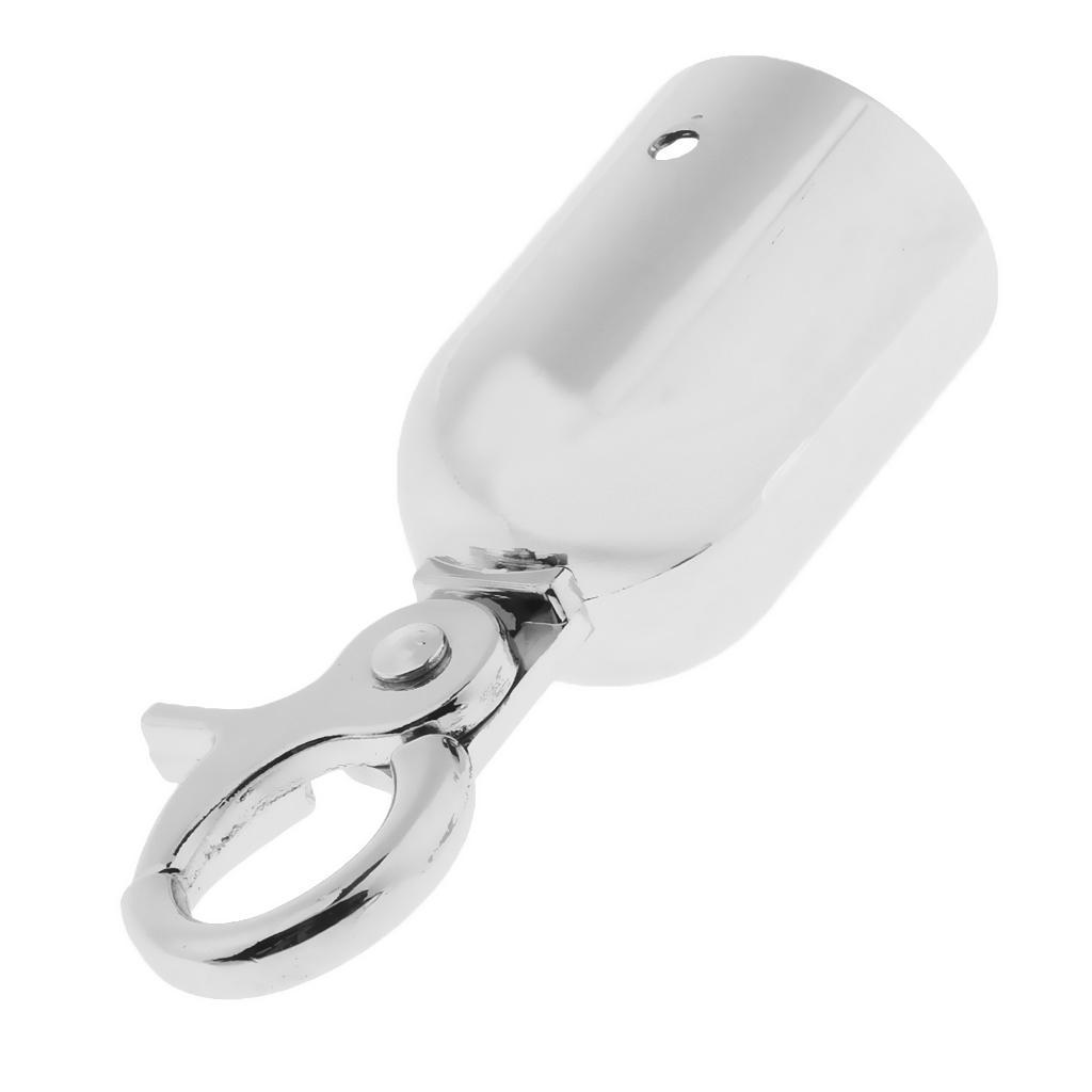 12Pcs Rope Barrier End Stopper Cord End Caps With Hook 2.5cm Silver