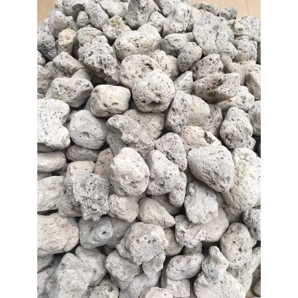 Đá lông vũ - nham thạch trắng -Vật liệu lọc cao cấp dành cho hồ cá Koi 1kg