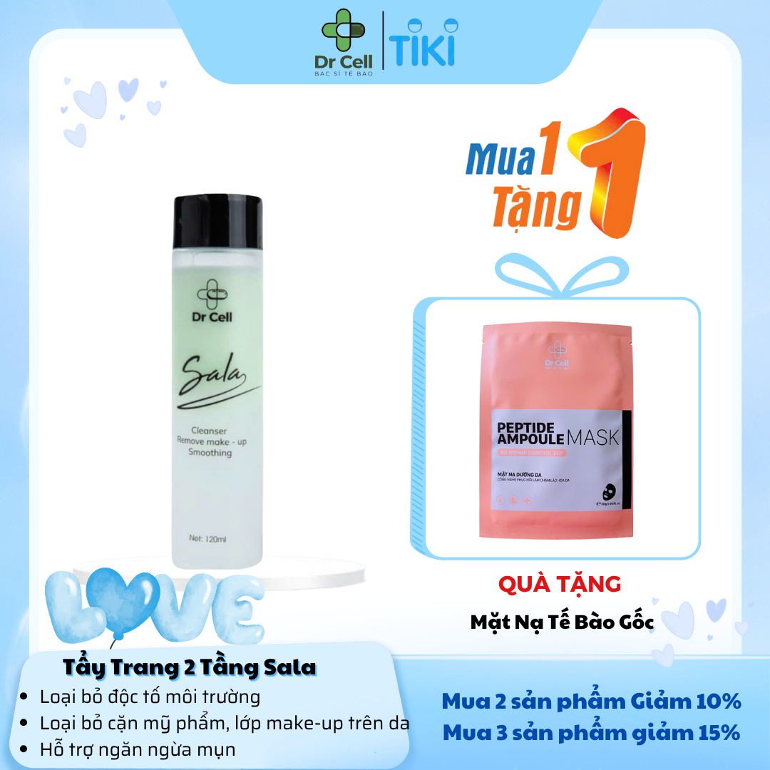 Tẩy Trang 2 Tầng SALA Dr Cell 120ml - Hàng Chính Hãng