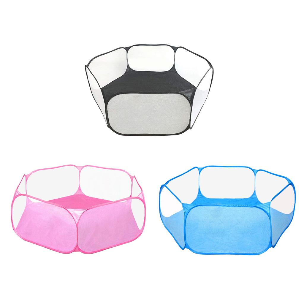 3Pcs Breathable Foldable Small Pet Playpen Cage Tent for Reptiles Squirrel