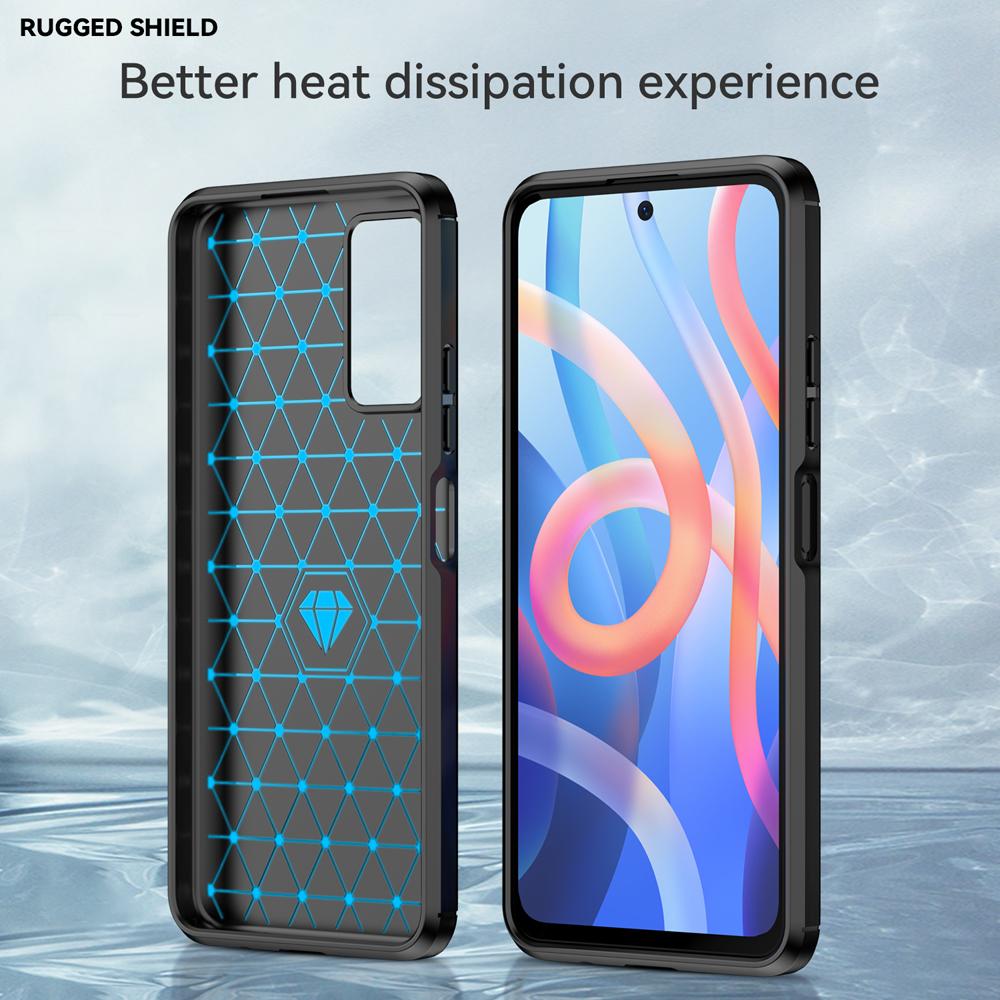 Ốp lưng dành cho Xiaomi Poco M4 Pro 5G Redmi Note 11S 5G ốp silicone mềm Carbone phay xước chống sốc chống vân tay