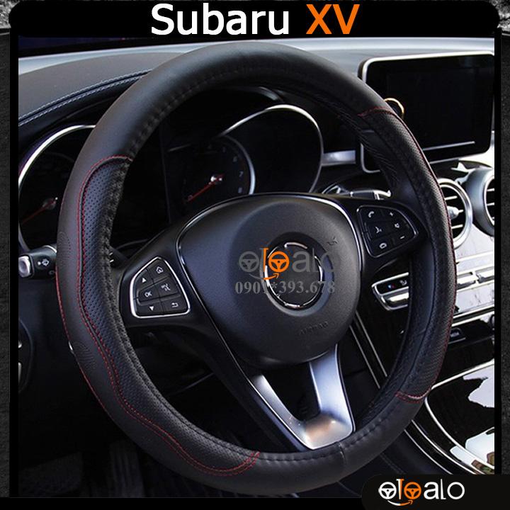 Bọc vô lăng volang xe Subaru WRX da PU cao cấp BVLDCD - OTOALO