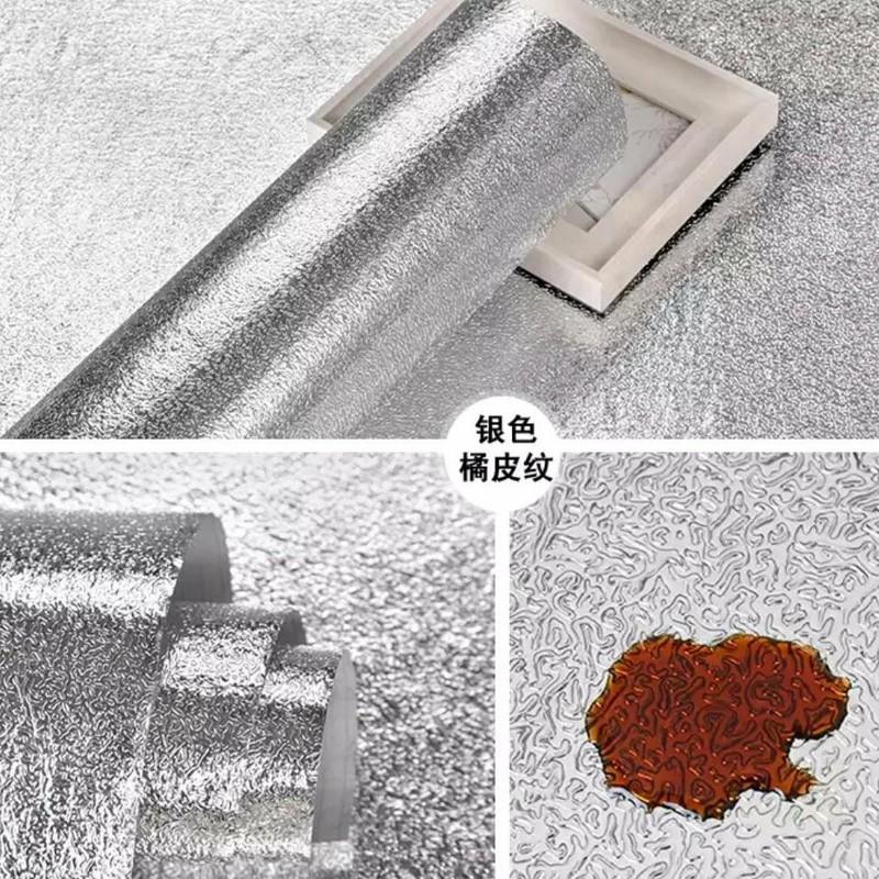 Cuộn 2 Mét Decal Giấy Dán Bếp Tráng Nhôm Cách Nhiệt