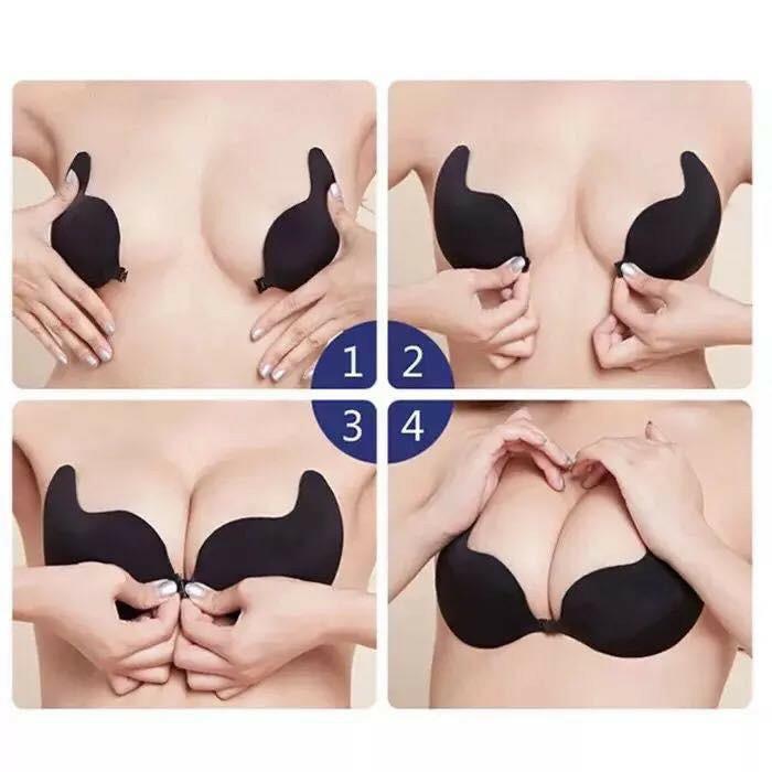 Áo Dán Nâng Ngực - Miếng Dán Nâng Ngực - Áo Ngực Dán hình xoài đệm mỏng - Đồ Lót Maika